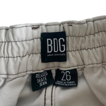 BDG Cream Relaxed Skate Jean Denim High Rise Utility Cargo Pants