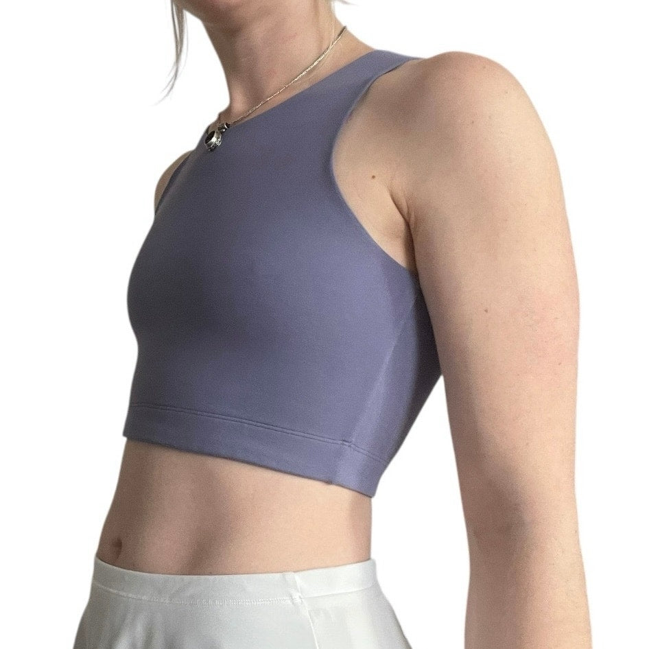 REI Cooperative Athletic Purple Cropped Active Tank Top