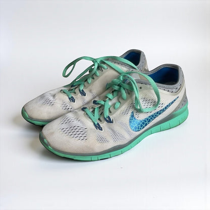 Nike 5.0 Free Tr Fit 5 Turquoise & White Athletic Sneakers