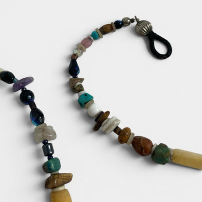 Vintage Stone Beaded Glasses Chain