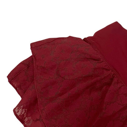 Offline by Aerie Real Me Burgundy Lace Mini Shorts