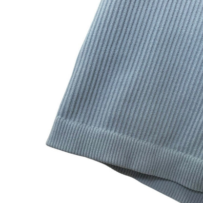 Light Blue Ribbed Tank Top
