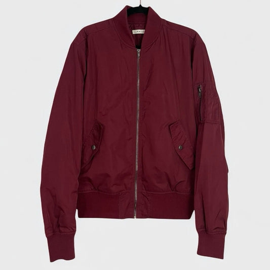 PacSun Maroon Zip Up Puffer Jacket