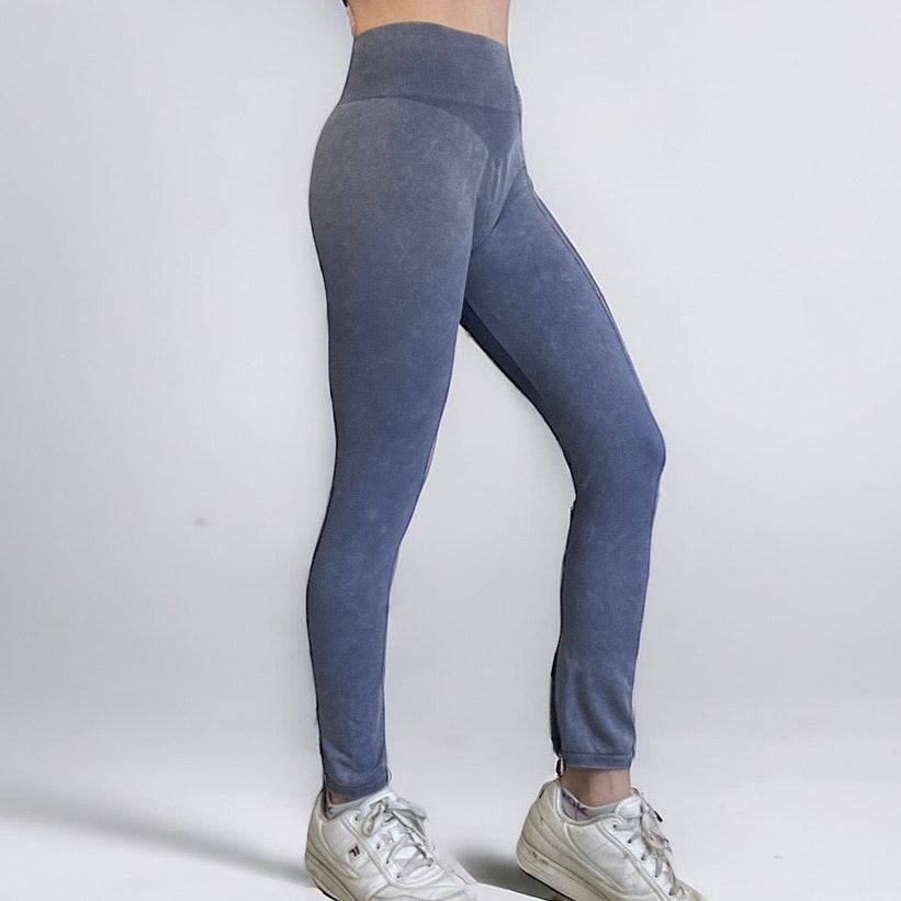 Bo + Tee Blue Athletic Leggings