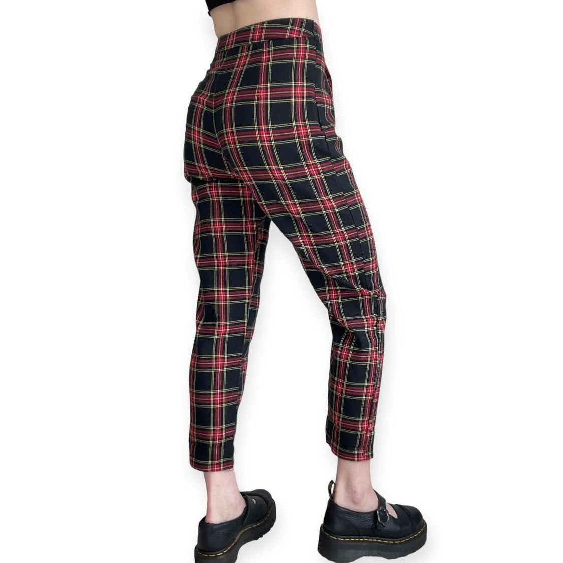 Red and Black Plaid Trousers