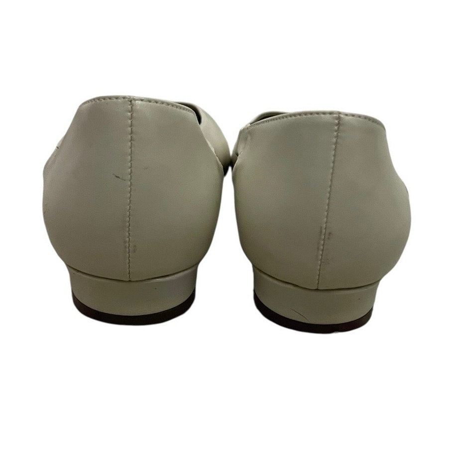 Highlights Vintage Bone Cream & Gold Tip Flats