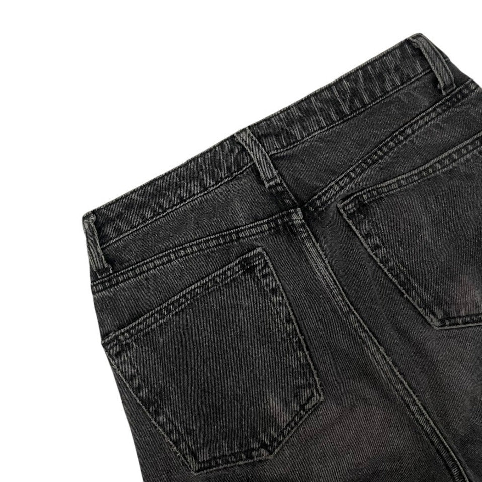 Topshop Black Moto Mom High Rise Jeans