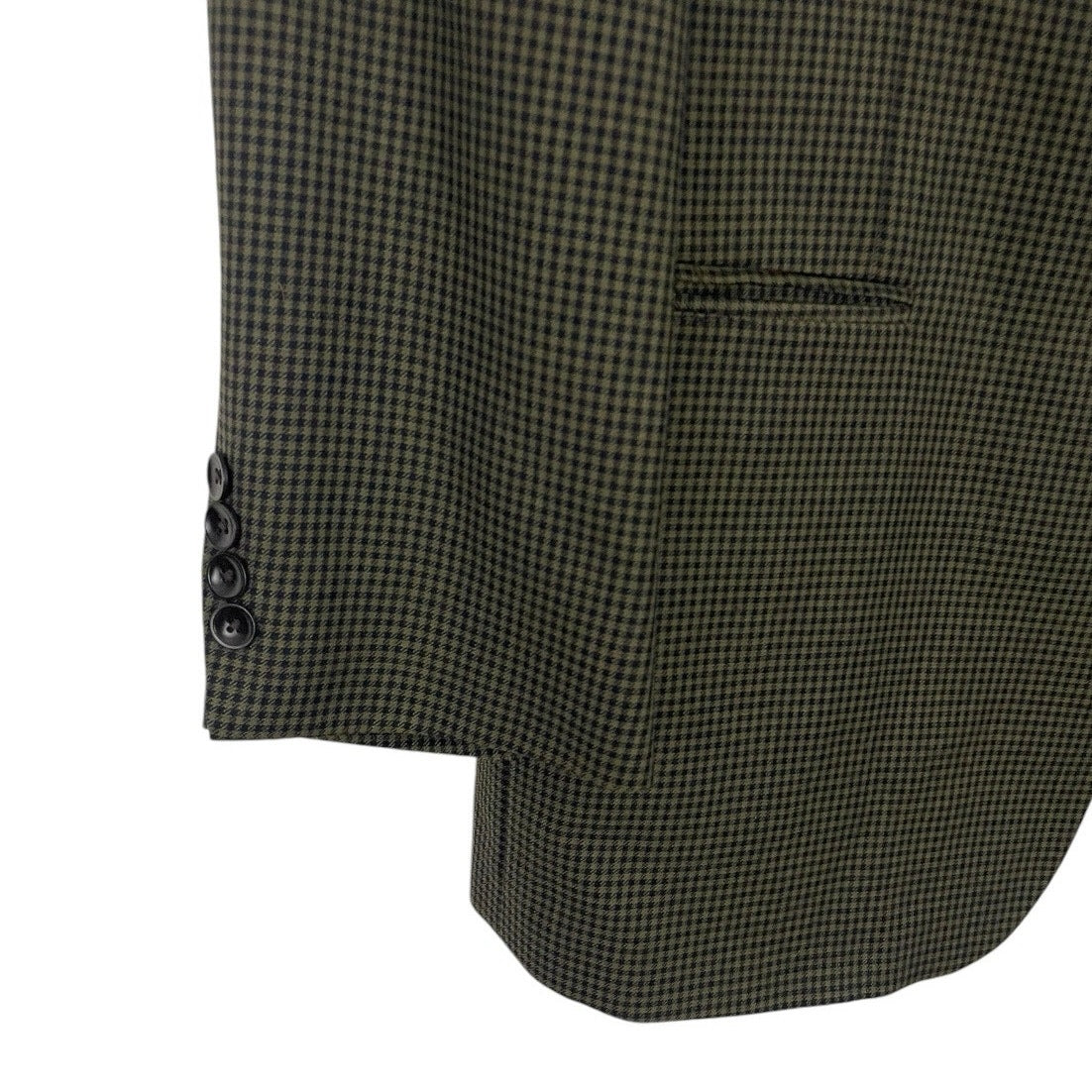 Nautica Green and Navy Blue Gingham Mens Blazer Suit Coat