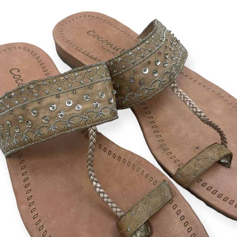 Coconuts by Matisse Tan Embellished Sandals