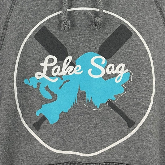 Blue 84 Grey Lake Sag Hoodie Sweatshirt