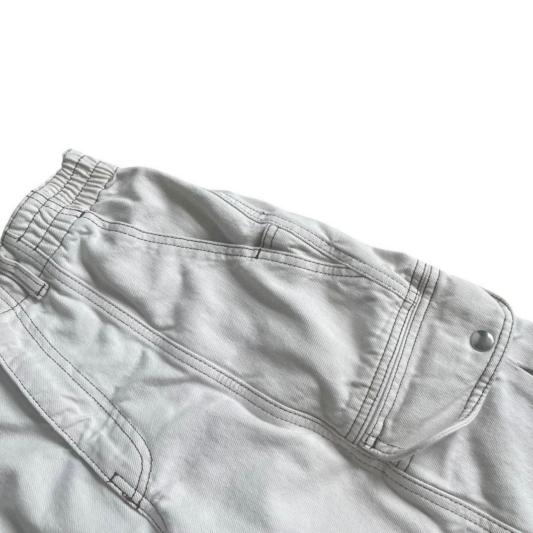 BDG Cream Relaxed Skate Jean Denim High Rise Utility Cargo Pants