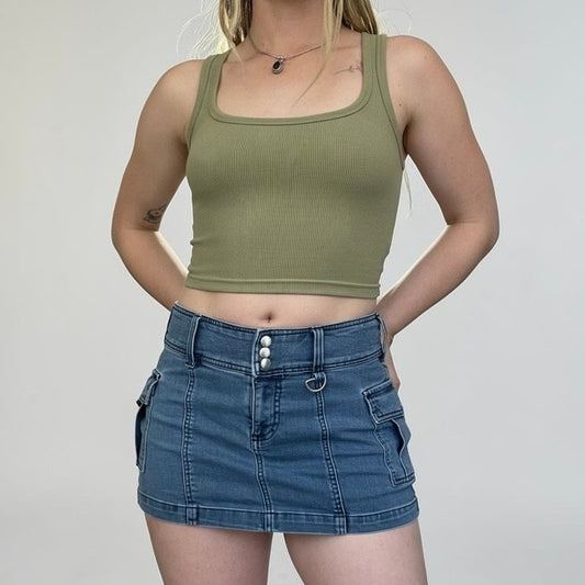 Urban Outfitters Denim Cargo Mini Skirt