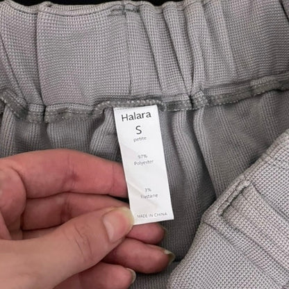 Halara Grey Wide Leg High Rise Trousers