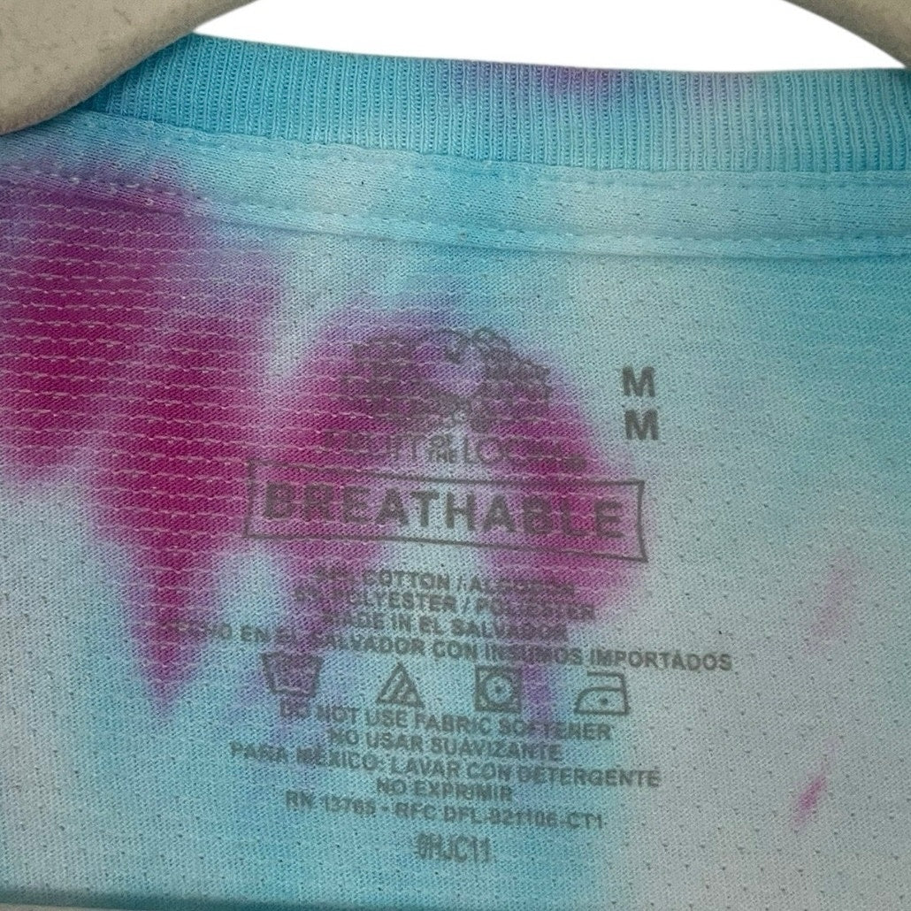 Fruit of the Loom Breathable Blue & Pink Tie Dye Short Sleeve Tee