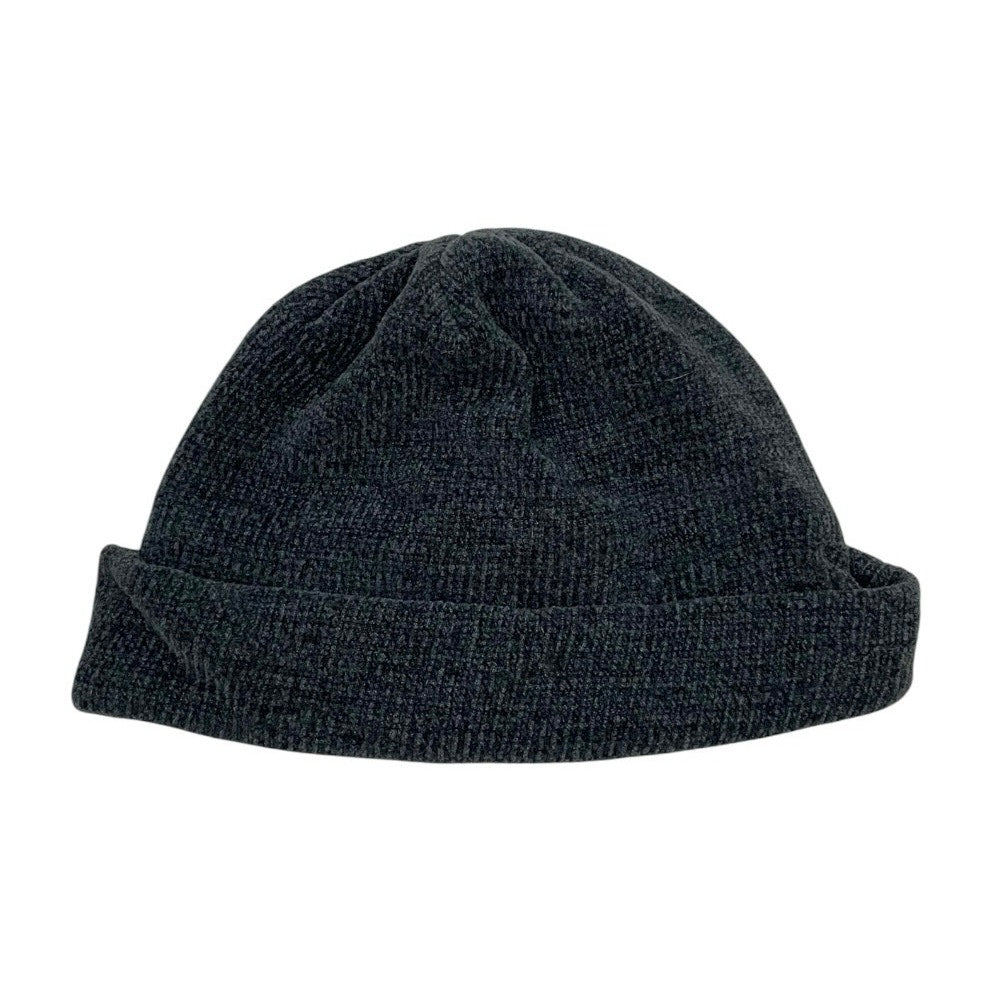 Grey Knit Beanie Hat