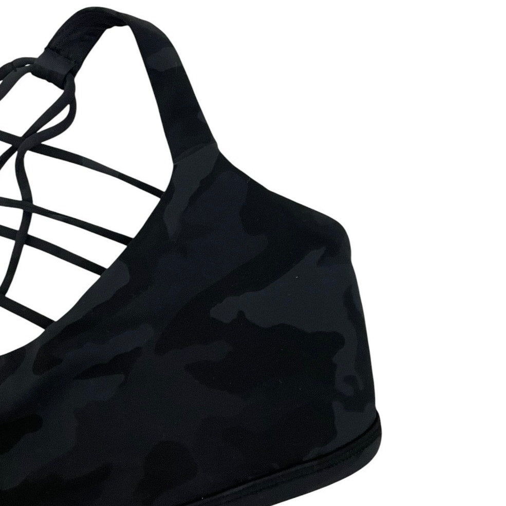 Lululemon Athletica Camouflage Strappy Back Active Sports Bra