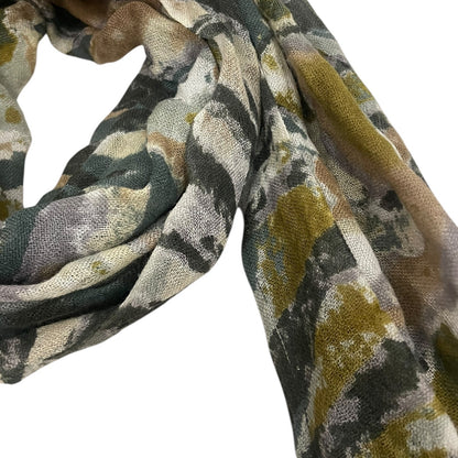 Abstract Earth Tones Lightweight Scarf