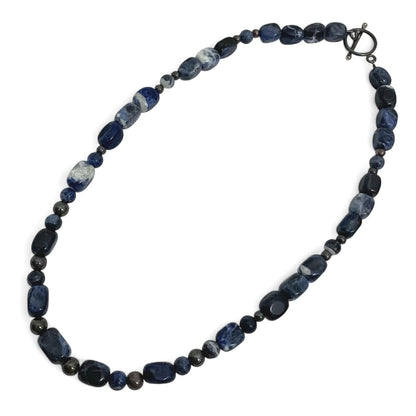 Blue Stone Beaded Necklace