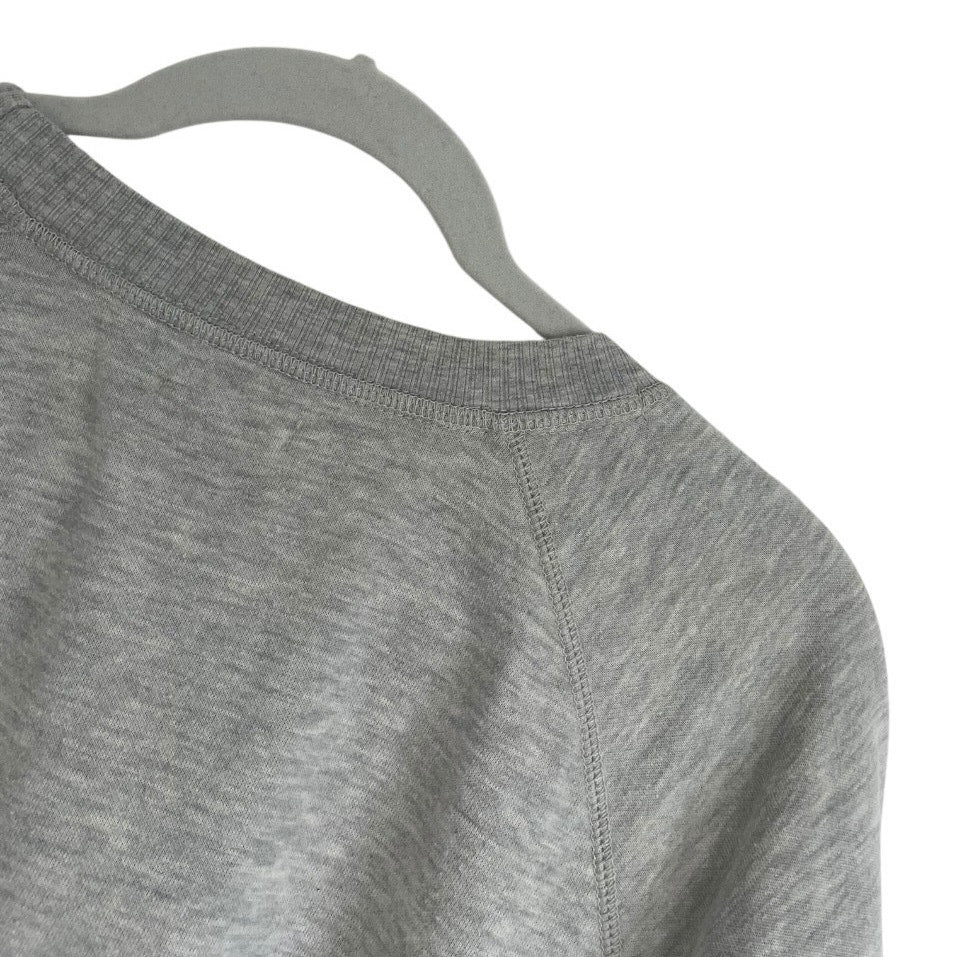 Maurices Grey Striped Crewneck Sweatshirt