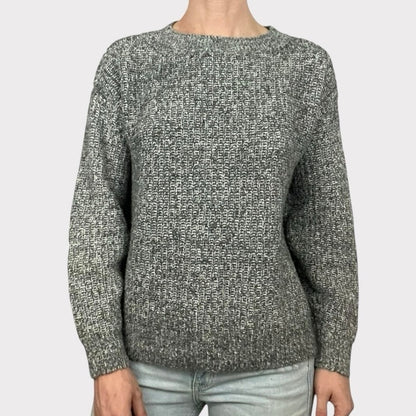 Caslon Grey Knit Crewneck Sweater