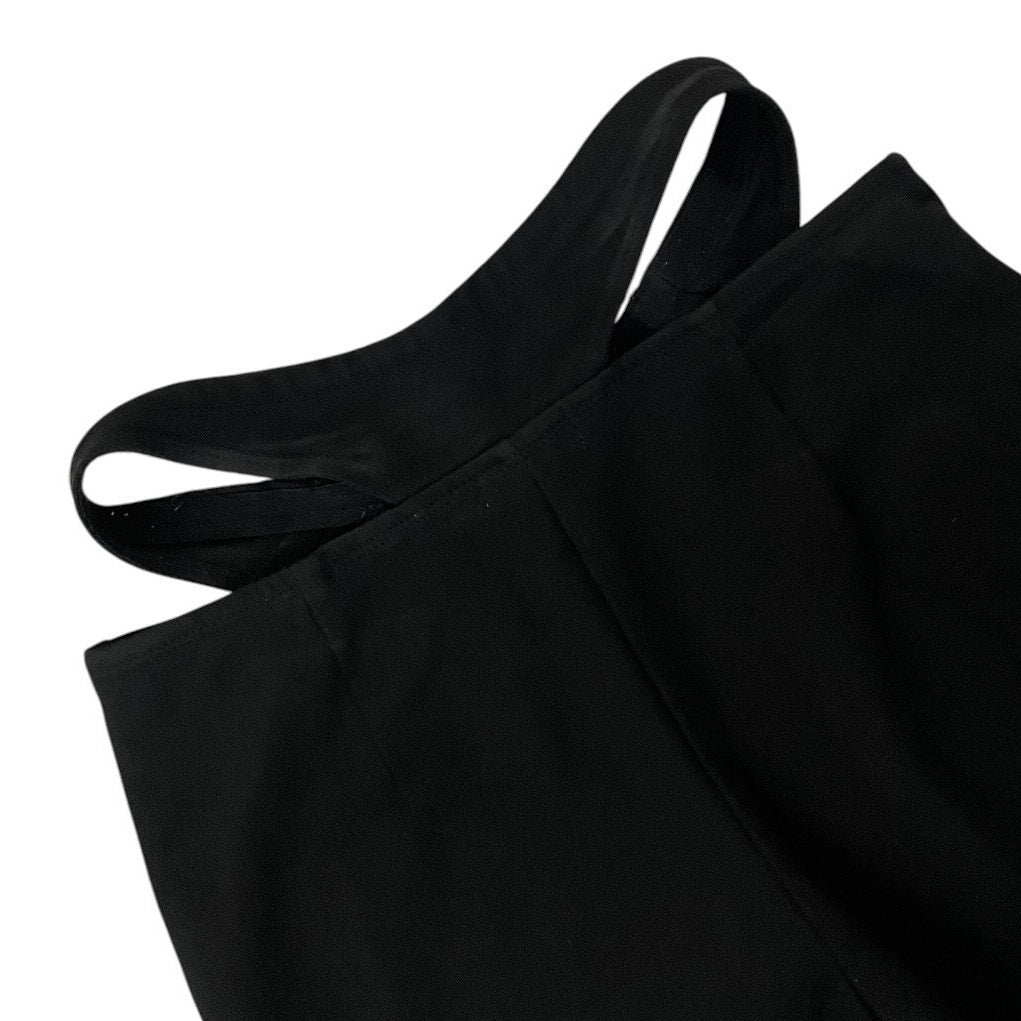 Adika Black Cutout Waist Flare Pants