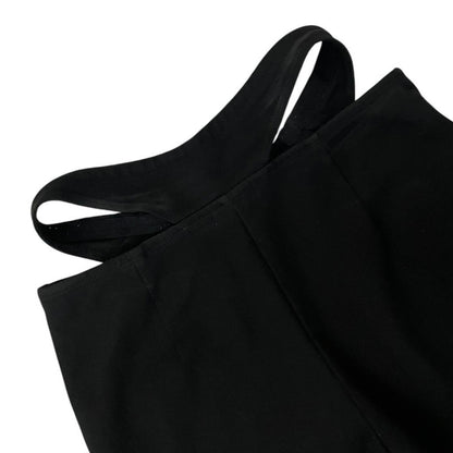Adika Black Cutout Waist Flare Pants