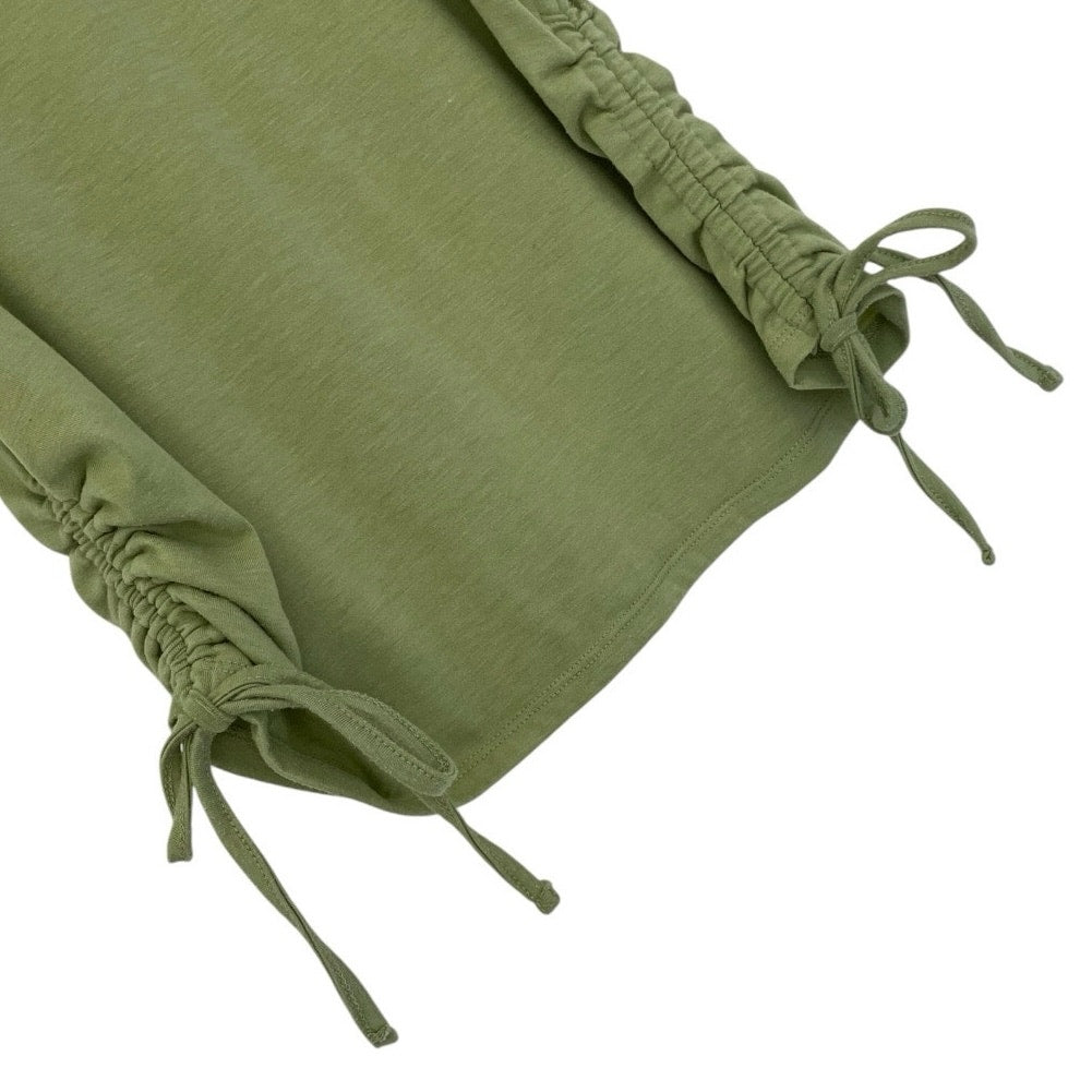 SO Lime Green Ruched Side Tie Tank Top