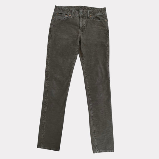 American Eagle Outfitters Mens Grey Corduroy Flex Pants