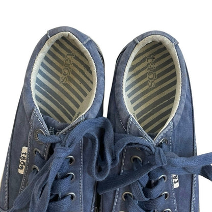 Taos Blue Moc Star Lace Up Low Top Sneakers