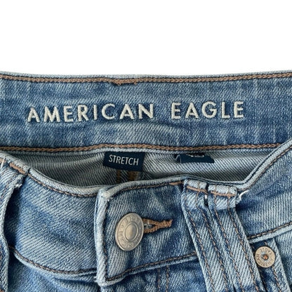 American Eagle Super High Rise Baggy Wide Leg Stretch Jeans