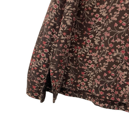American Eagle Soft & Sexy Brown & Pink Floral Tank Top