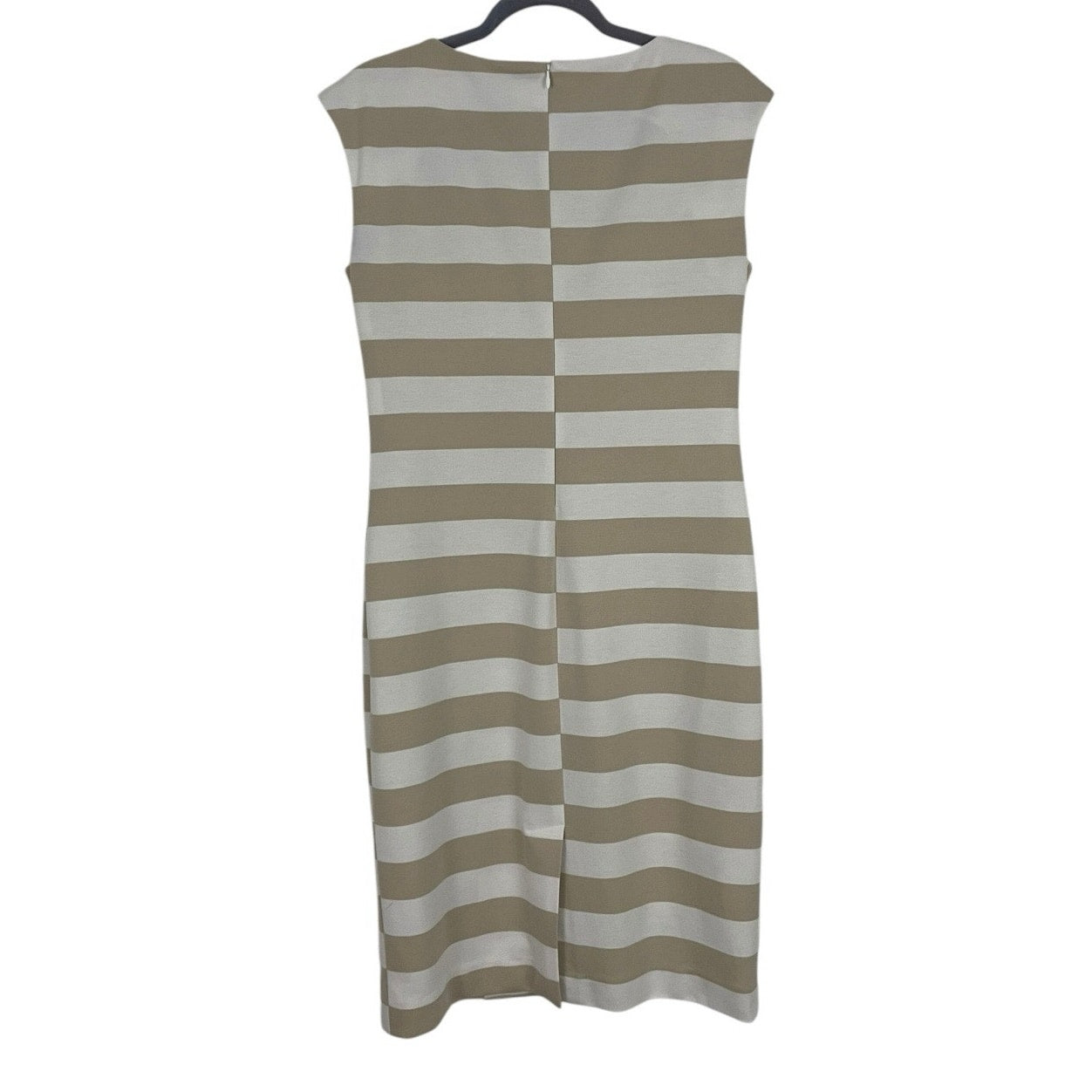 Doncaster Beige and White Striped Bodycon Dress