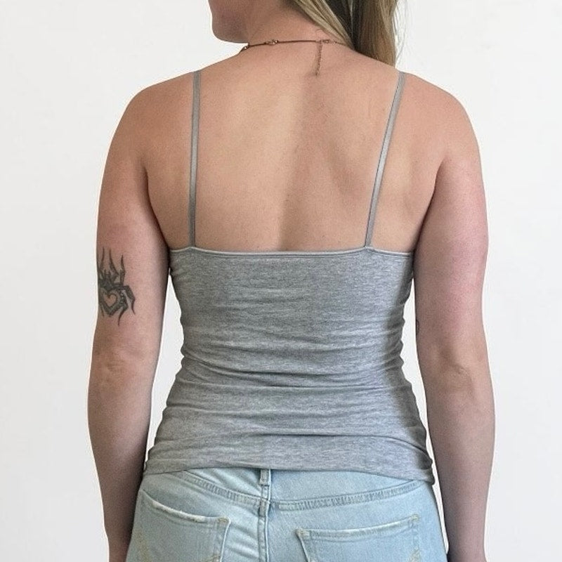 Ambiance Grey & Silver Trim Spaghetti Strap Camisole