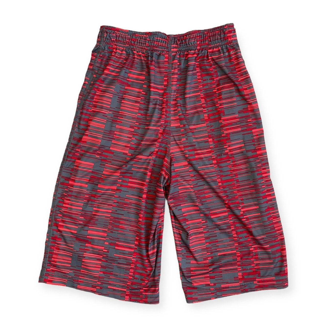 Nike Mens Red and Grey Youth Dri-Fit Athletic Active Shorts