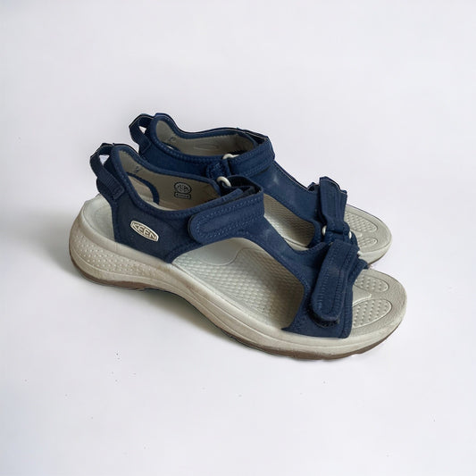 Keen Navy Blue Velcro Open Toe Strappy Water Resistant Sandals