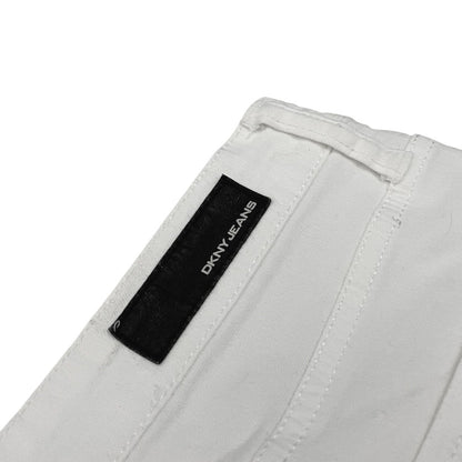 DKNY Jeans White Denim Mini Shorts