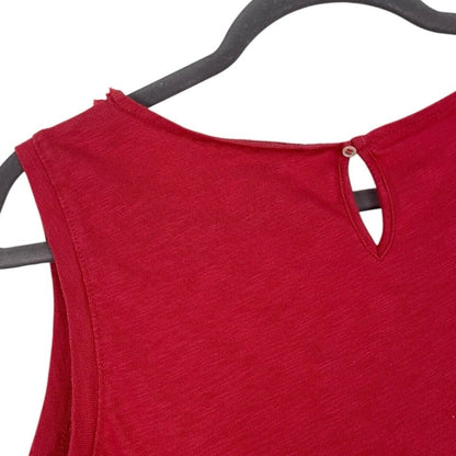 Eddie Bauer Pink Ruffled Tank Top Blouse