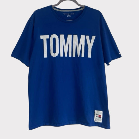 Tommy Hilfiger Mens Blue Short Sleeve Graphic Tee