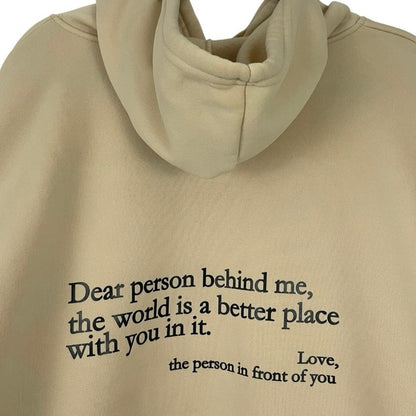 NWOT Still Here Cream "You Are Enough." Graphic Hoodie Sweatshirt
