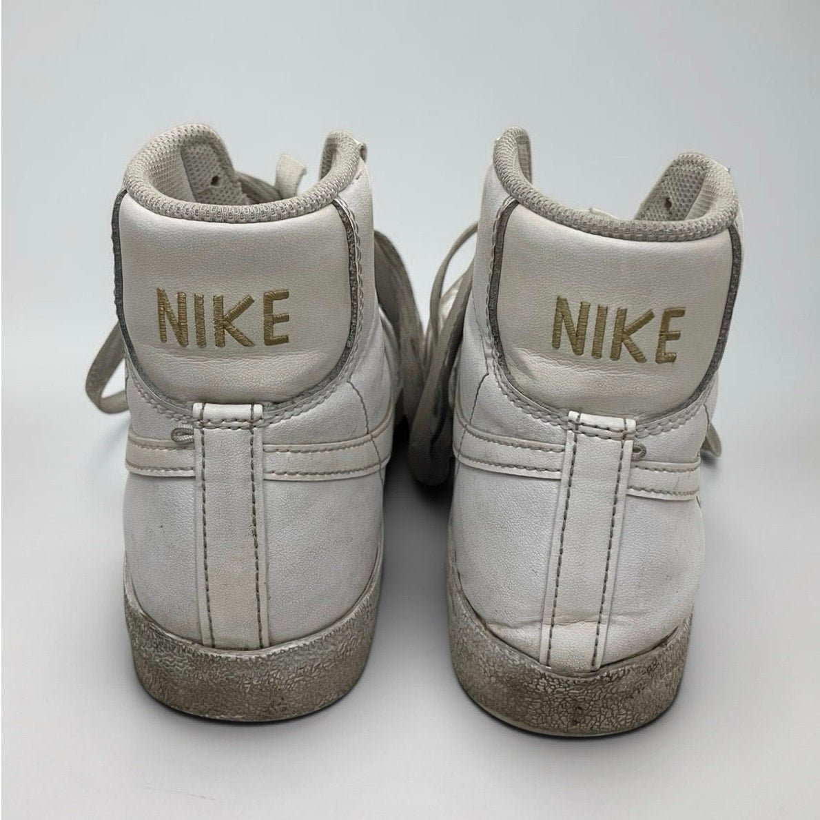 Nike White Blazer Mid '77 Distressed Sneakers