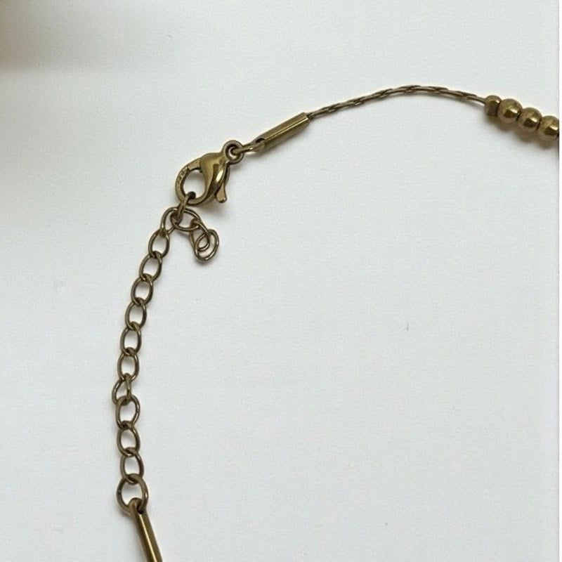 Thin Gold Chain Beaded Bracelet