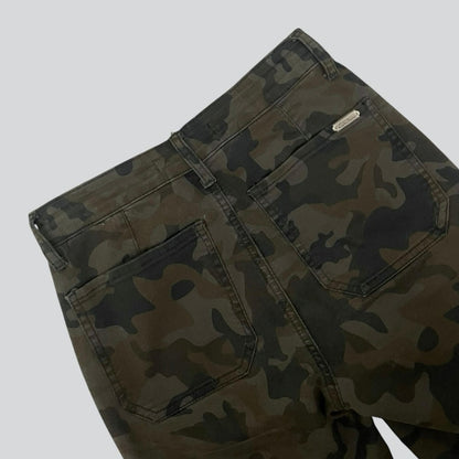 KanCan Olive Green Camouflage Skinny Cargo Pants