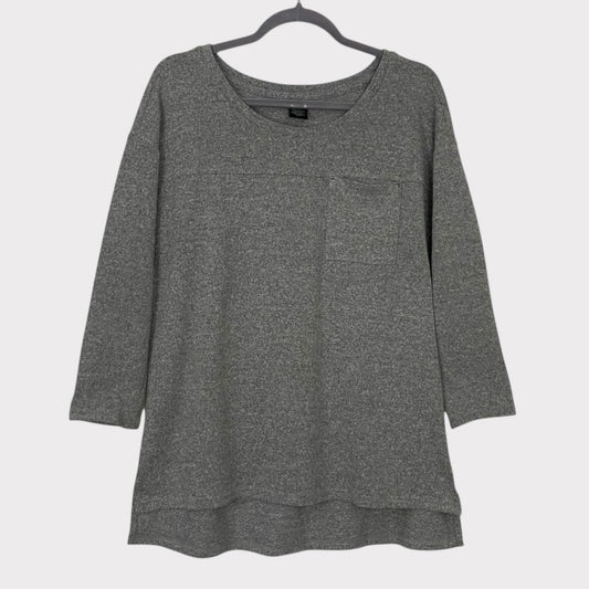 Calvin Klein Jeans Grey Long Sleeve Crewneck Top