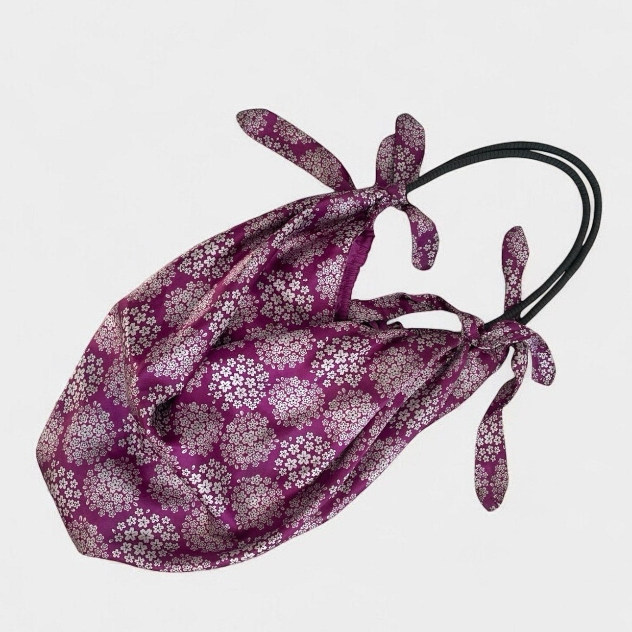 Old Navy Silky Purple Floral Boho Shoulder Bag