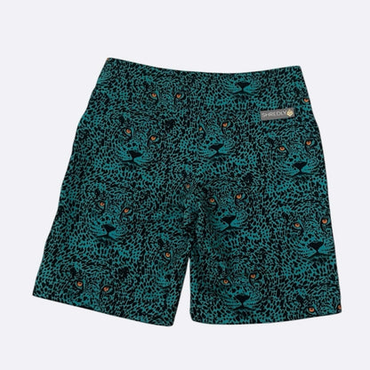 NWOT Shredly Teal Leopard Print Active Shorts