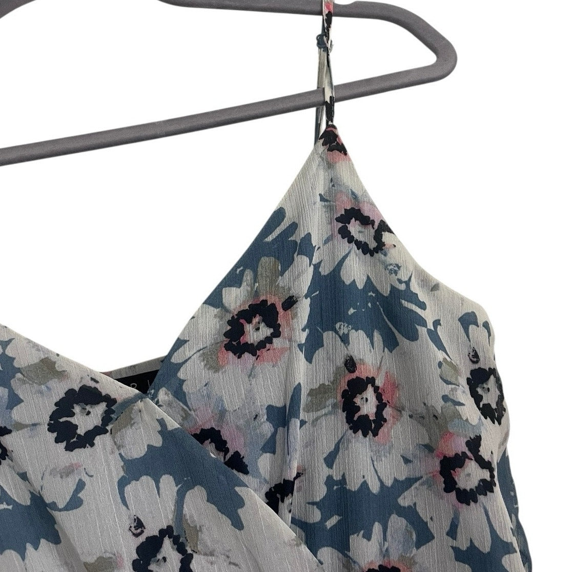 Trixxi Blue & White Floral Romper