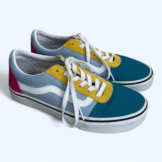 VANS Colorful Canvas Color Block Skate Low Rise Fashion Sneakers