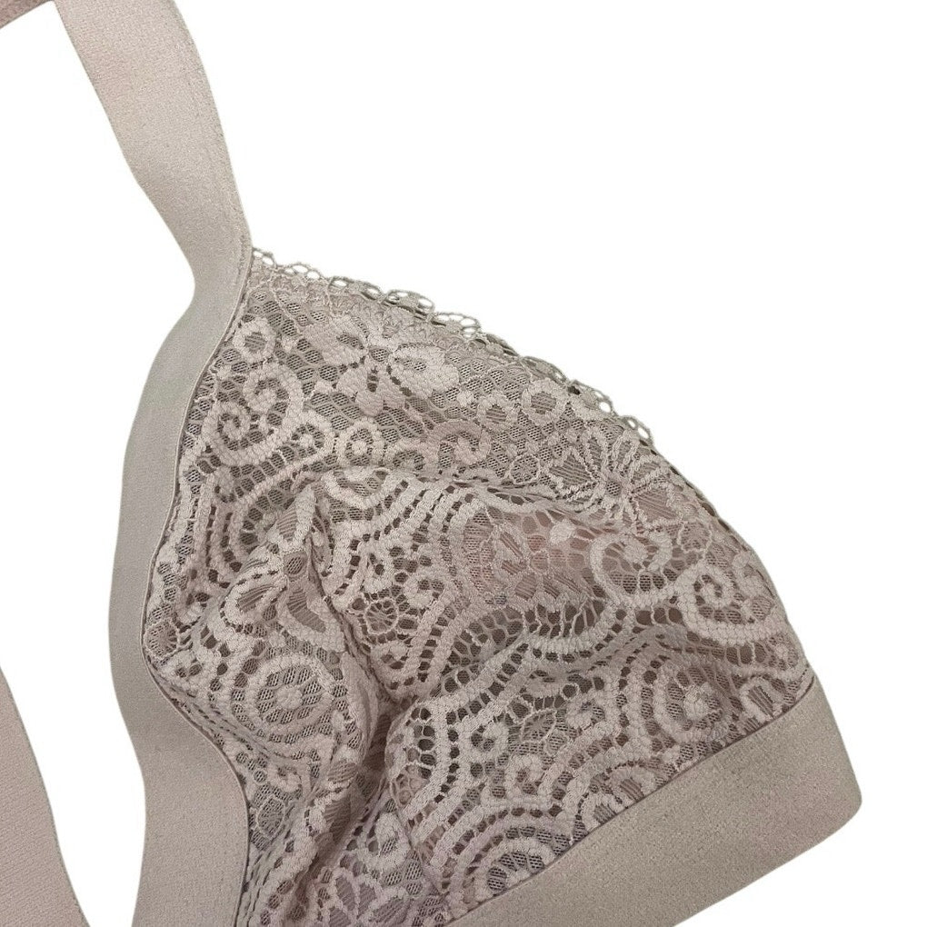 Colsie Light Pink Sheer Lace Bralette