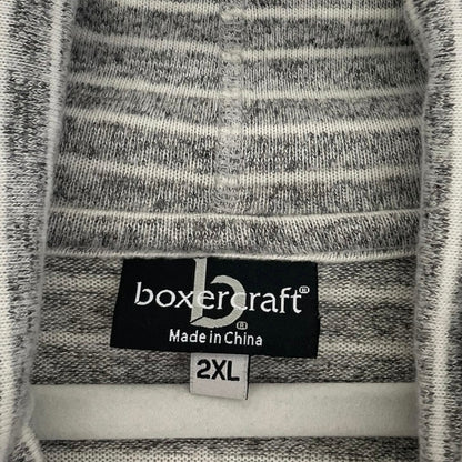 Boxercraft Grey Striped Cowl Neck Sweatshirt