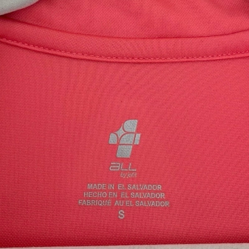 JoFit Coral Pink Active Polo Tank Top